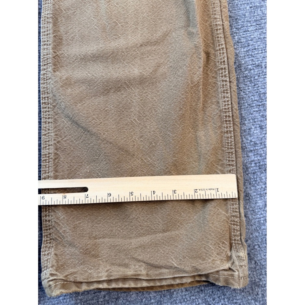 Carhartt FR Pants Mens 32x32 Brown Flame Resistant Workwear Duck Canvas Faded 10 - Picture 5 of 12